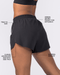 Muscle Nation Shorts Pace 3" High-Waisted Run Shorts - Black