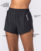 Muscle Nation Shorts Pace 3" High-Waisted Run Shorts - Black