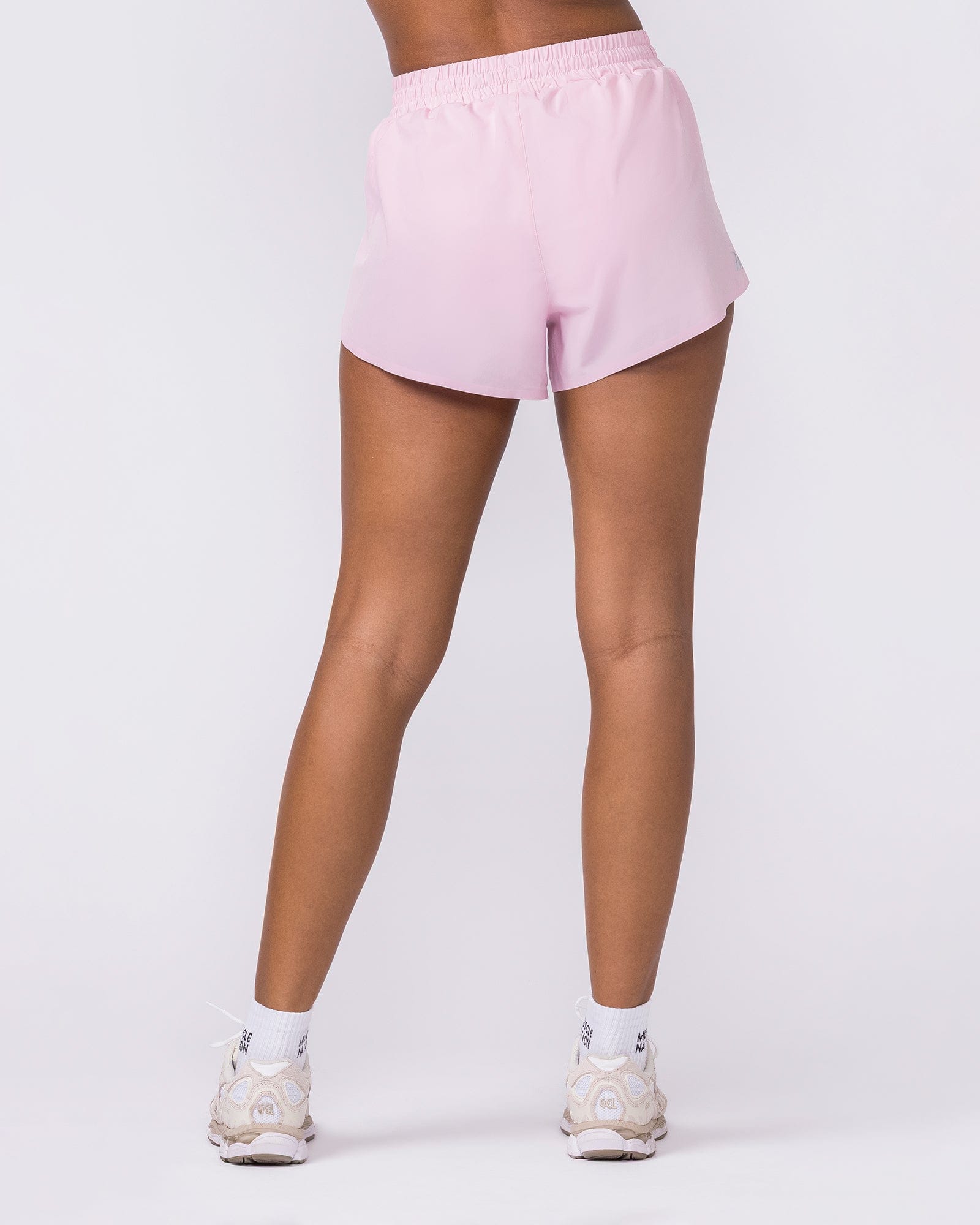 Muscle Nation Shorts Pace 3" High-Waisted Run Shorts - Blossom