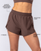 Muscle Nation Shorts Pace 3" High-Waisted Run Shorts - Chestnut
