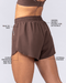 Muscle Nation Shorts Pace 3" High-Waisted Run Shorts - Chestnut