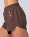 Muscle Nation Shorts Pace 3" High-Waisted Run Shorts - Chestnut