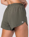 Muscle Nation Shorts Pace 3" High-Waisted Run Shorts - Dark Khaki