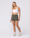 Muscle Nation Shorts Pace 3" High-Waisted Run Shorts - Dark Khaki