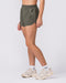 Muscle Nation Shorts Pace 3" High-Waisted Run Shorts - Dark Khaki