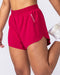 Muscle Nation Shorts Pace 3" High-Waisted Run Shorts - Wild Berry