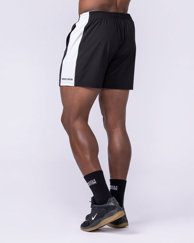 Muscle Nation Shorts Panelled Function 4" Shorts - Black