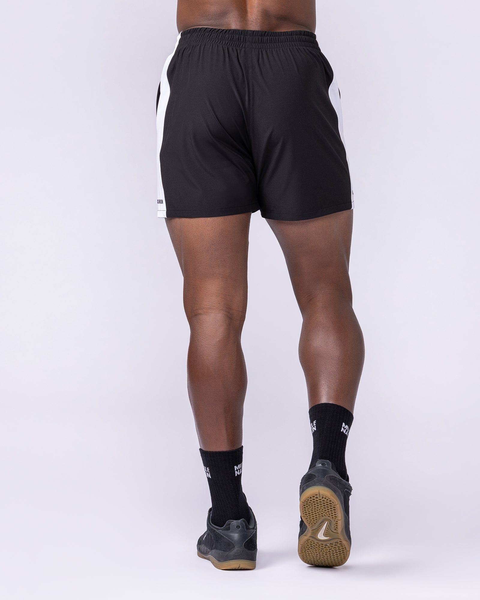 Muscle Nation Shorts Panelled Function 4" Shorts - Black