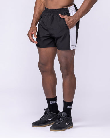 Muscle Nation Shorts Panelled Function 4" Shorts - Black