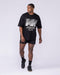 Muscle Nation Shorts Panelled Function 4" Shorts - Black