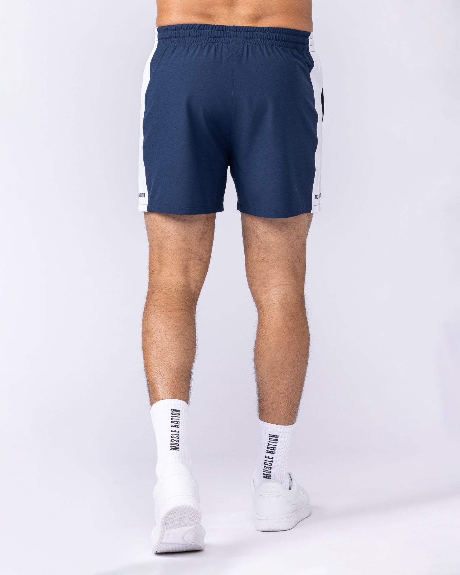 Muscle Nation Shorts Panelled Function 4" Shorts - Navy