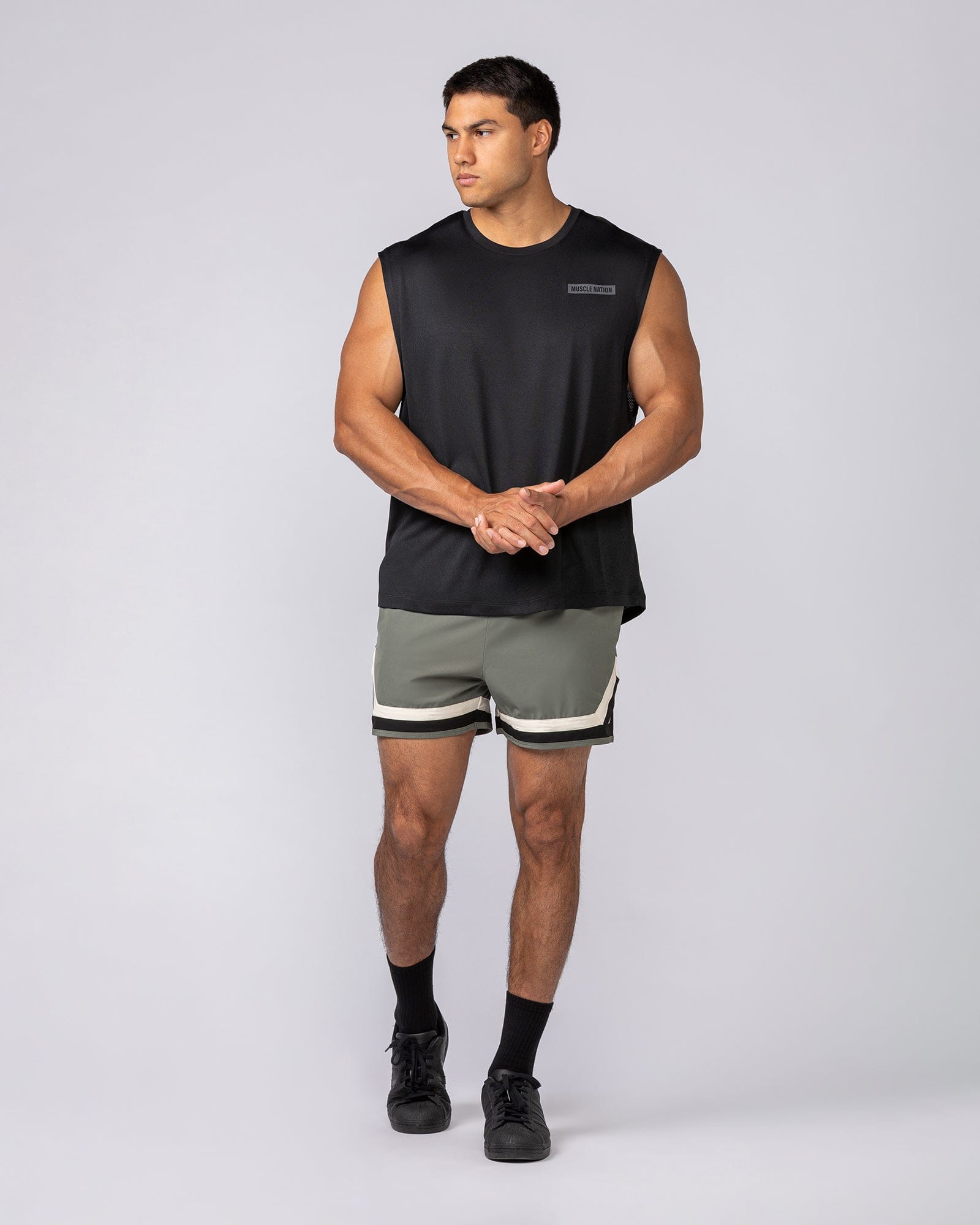 Muscle Nation Shorts Player 4" Active Shorts - Ivy