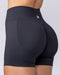 Muscle Nation Shorts Revealed Seamless Midway Shorts - Black