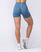 Muscle Nation Shorts Revealed Seamless Midway Shorts - Bluestone