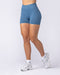 Muscle Nation Shorts Revealed Seamless Midway Shorts - Bluestone