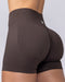Muscle Nation Shorts Revealed Seamless Midway Shorts - Cocoa