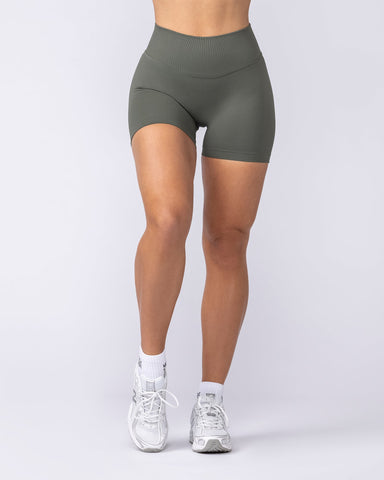 Muscle Nation Shorts Revealed Seamless Midway Shorts - Eucalyptus