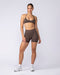 Muscle Nation Shorts Revealed Seamless Midway Shorts - Hot Chocolate