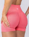 Muscle Nation Shorts Revealed Seamless Midway Shorts - Pink Coral