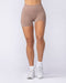 Muscle Nation Shorts Revealed Seamless Midway Shorts - Praline