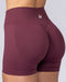 Muscle Nation Shorts Revealed Seamless Midway Shorts - Wine