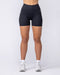Muscle Nation Shorts Revealed V Back Seamless Midway Shorts - Black