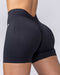 Muscle Nation Shorts Revealed V Back Seamless Midway Shorts - Black