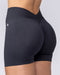 Muscle Nation Shorts Revealed V Back Seamless Midway Shorts - Black