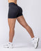 Muscle Nation Shorts Revealed V Back Seamless Midway Shorts - Black