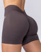 Muscle Nation Shorts Revealed V Back Seamless Midway Shorts - Black Coffee