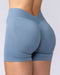 Muscle Nation Shorts Revealed V Back Seamless Midway Shorts - Ocean View