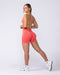 Muscle Nation Shorts Revealed V Back Seamless Midway Shorts - Sugar Coral