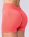 Muscle Nation Shorts Revealed V Back Seamless Midway Shorts - Sugar Coral