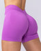 Muscle Nation Shorts Revealed V Back Seamless Midway Shorts - Violet Pop