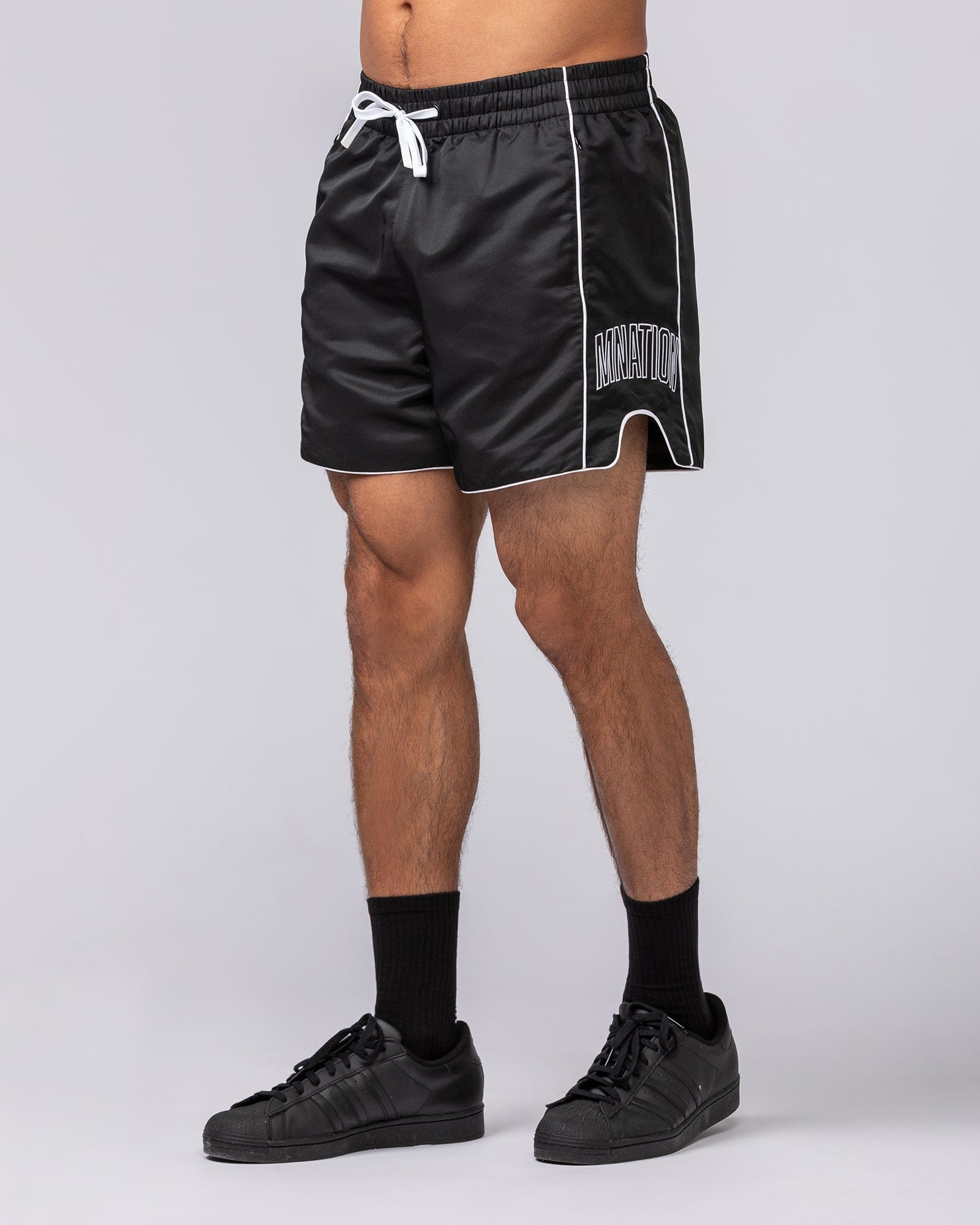 Muscle Nation Shorts Round House 5" Shorts - Black