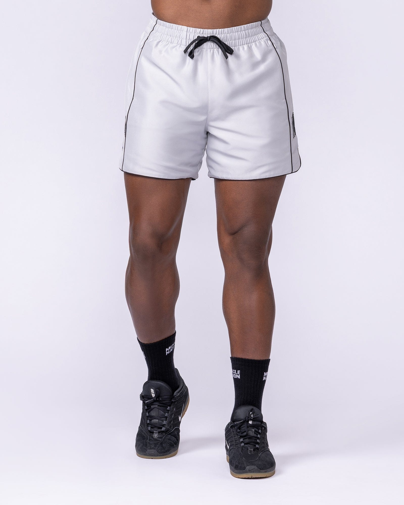 Muscle Nation Shorts Round House 5" Shorts - Quiet Grey