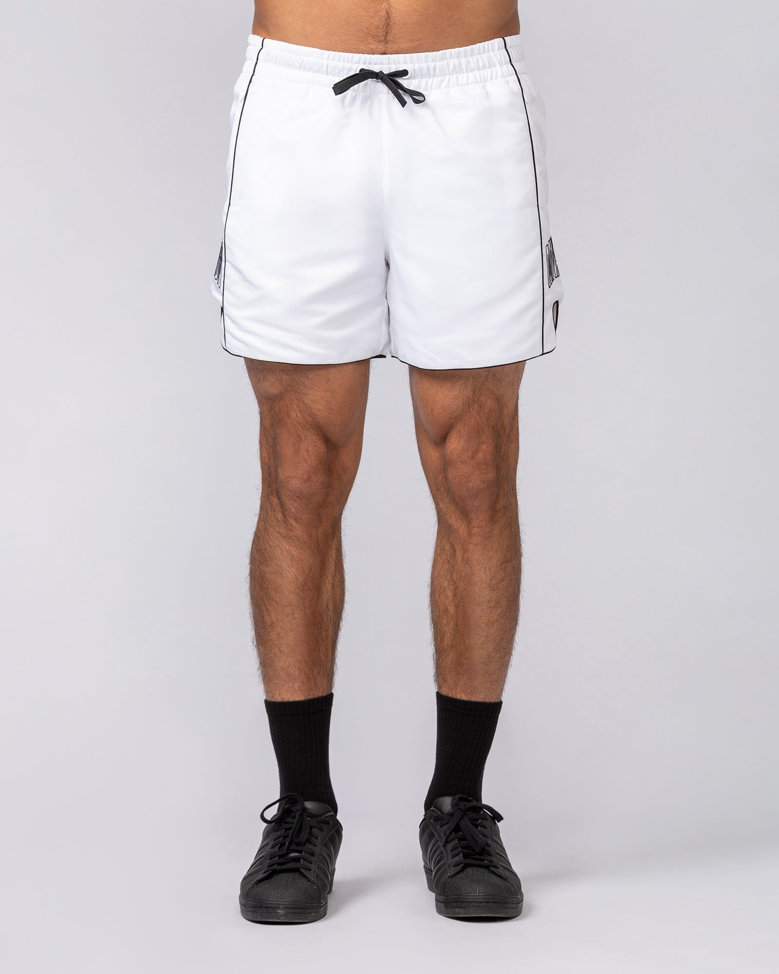 Muscle Nation Shorts Round House 5" Shorts - White