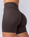 Muscle Nation Shorts Sculpt Seamless Midway Shorts - Cocoa