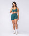 Muscle Nation Shorts Sculpt Seamless Midway Shorts - Dark Jade