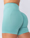 Muscle Nation Shorts Sculpt Seamless Midway Shorts - Green Coral