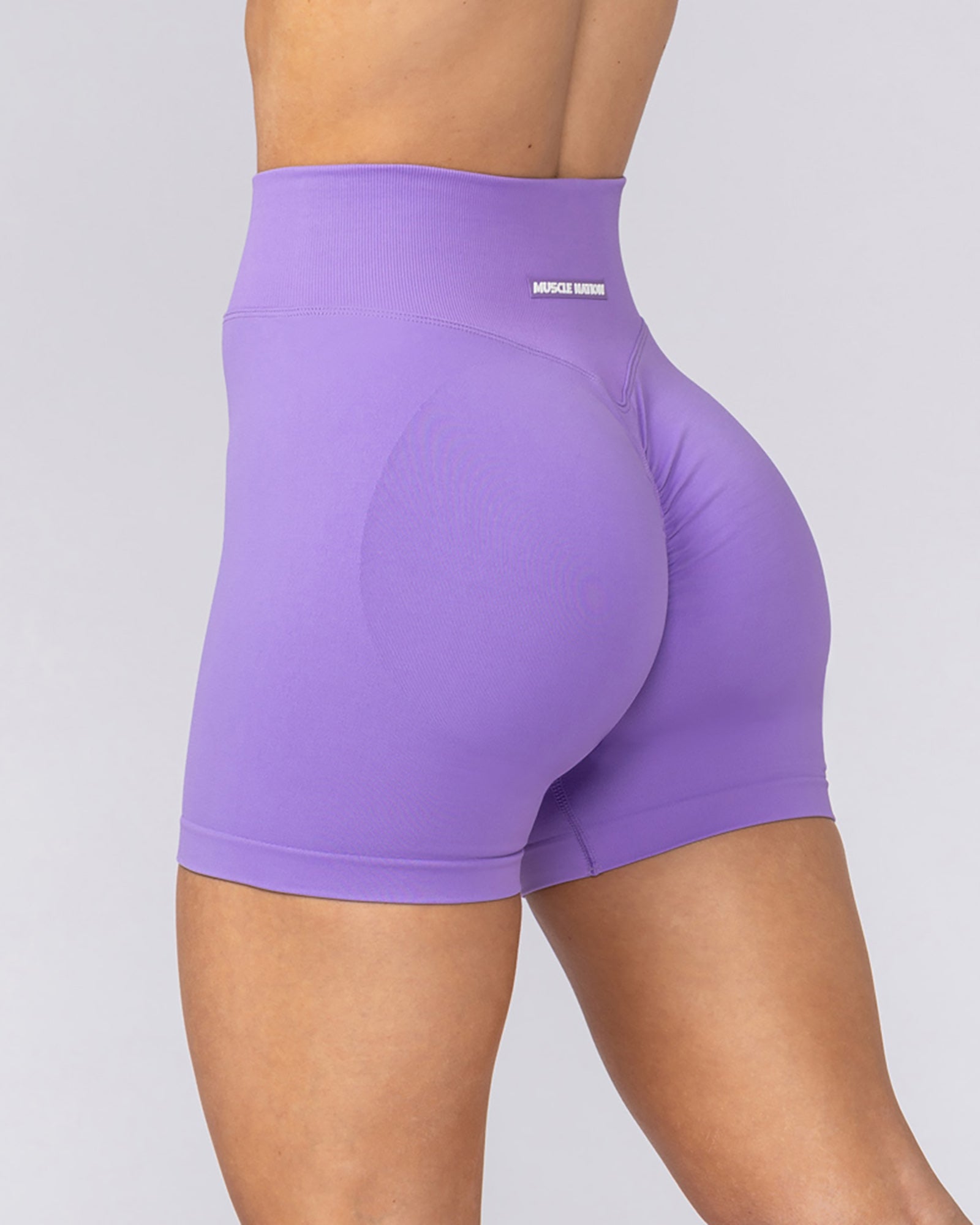 Muscle Nation Shorts Sculpt Seamless Midway Shorts - Orchid