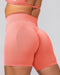 Muscle Nation Shorts Sculpt Seamless Midway Shorts - Peach Tea