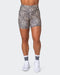 Muscle Nation Shorts Signature Scrunch Bike Shorts - Yellow Leopard