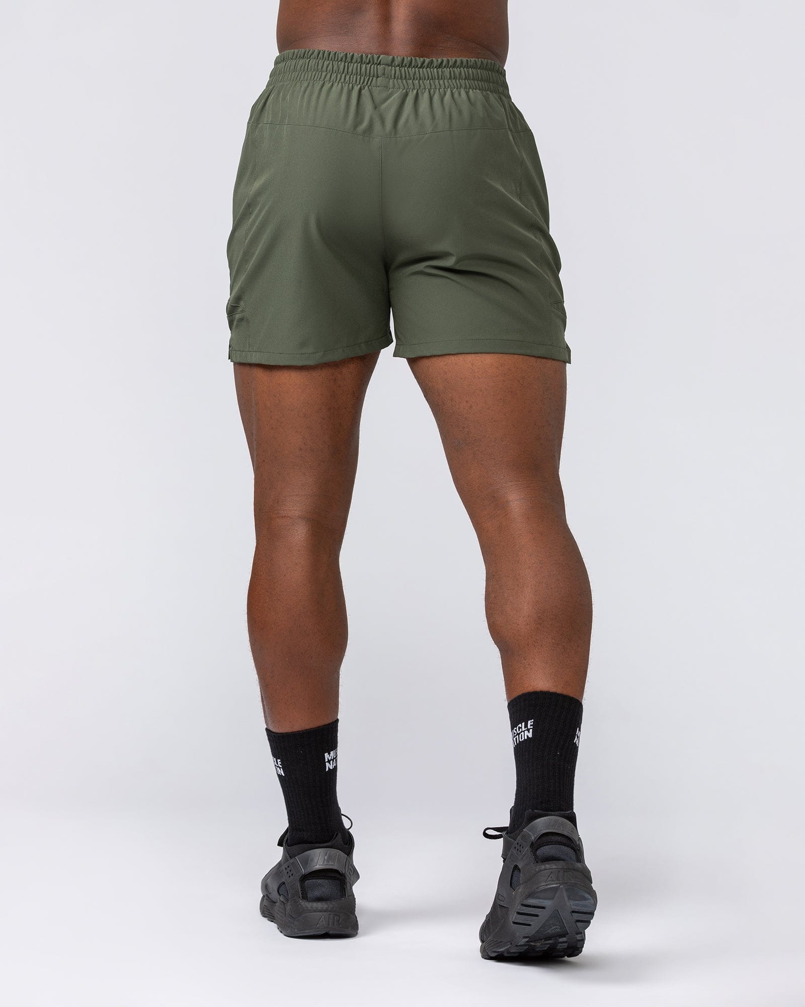 Muscle Nation Shorts Streamline Training 3" Shorts - Dark Khaki