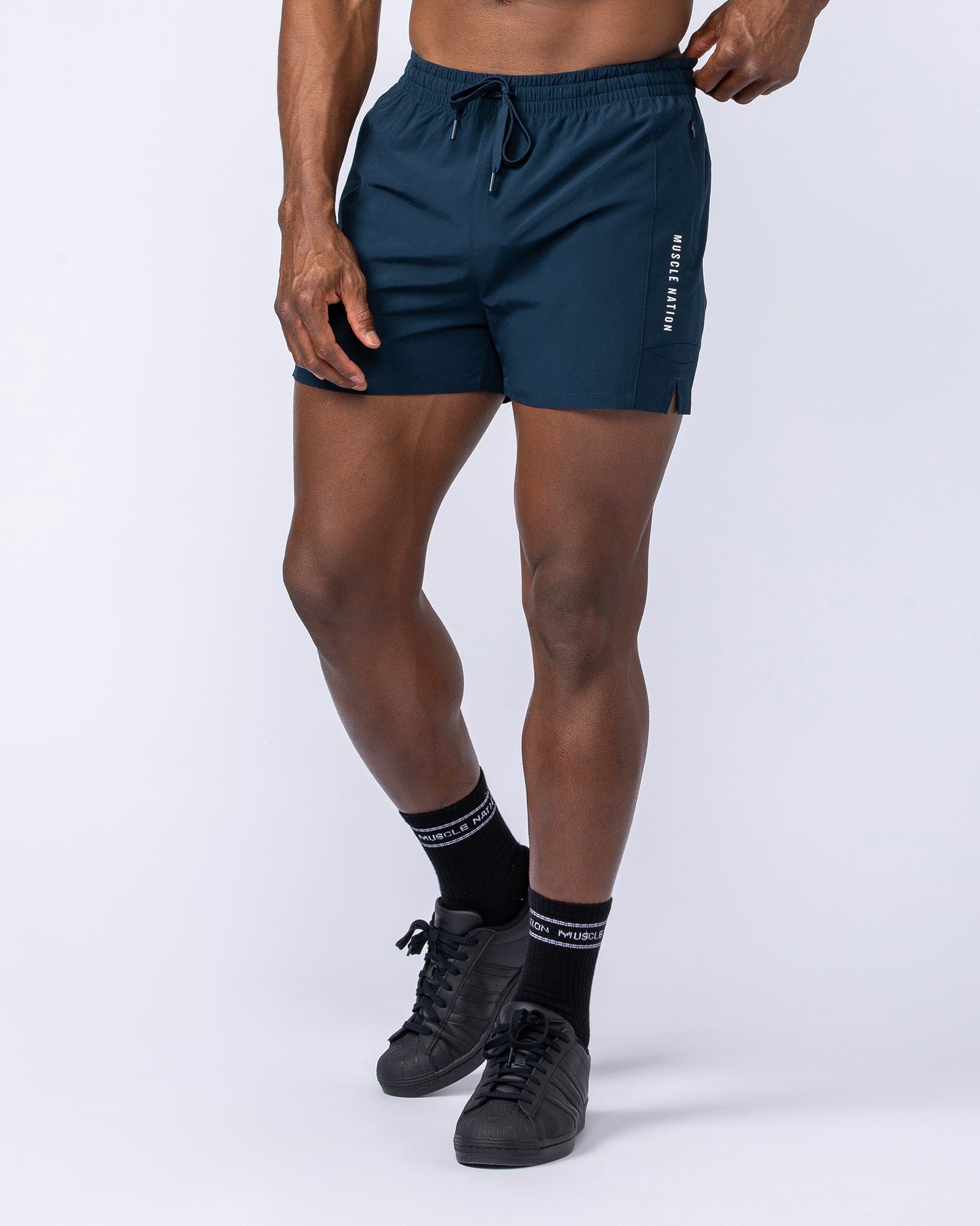 Muscle Nation Shorts Streamline Training 3" Shorts - Navy