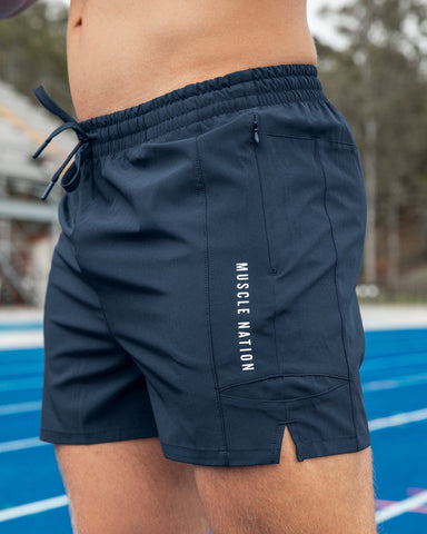 Muscle Nation Shorts Streamline Training 3" Shorts - Navy