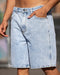 Muscle Nation Shorts Street Denim Jorts - Washed Denim