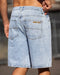 Muscle Nation Shorts Street Denim Jorts - Washed Denim