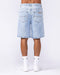 Muscle Nation Shorts Street Denim Jorts - Washed Denim