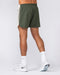 Muscle Nation Shorts Stride 3.5" Shorts - Cream / Dark Khaki